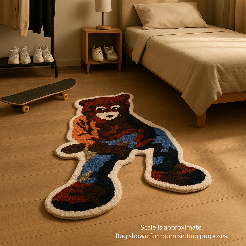 The College Dropout Bear Rug