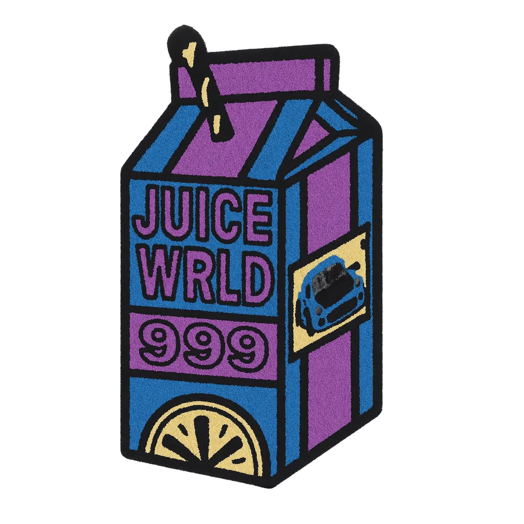 Juice Wrld Juice Box Rug - Lyxoraa