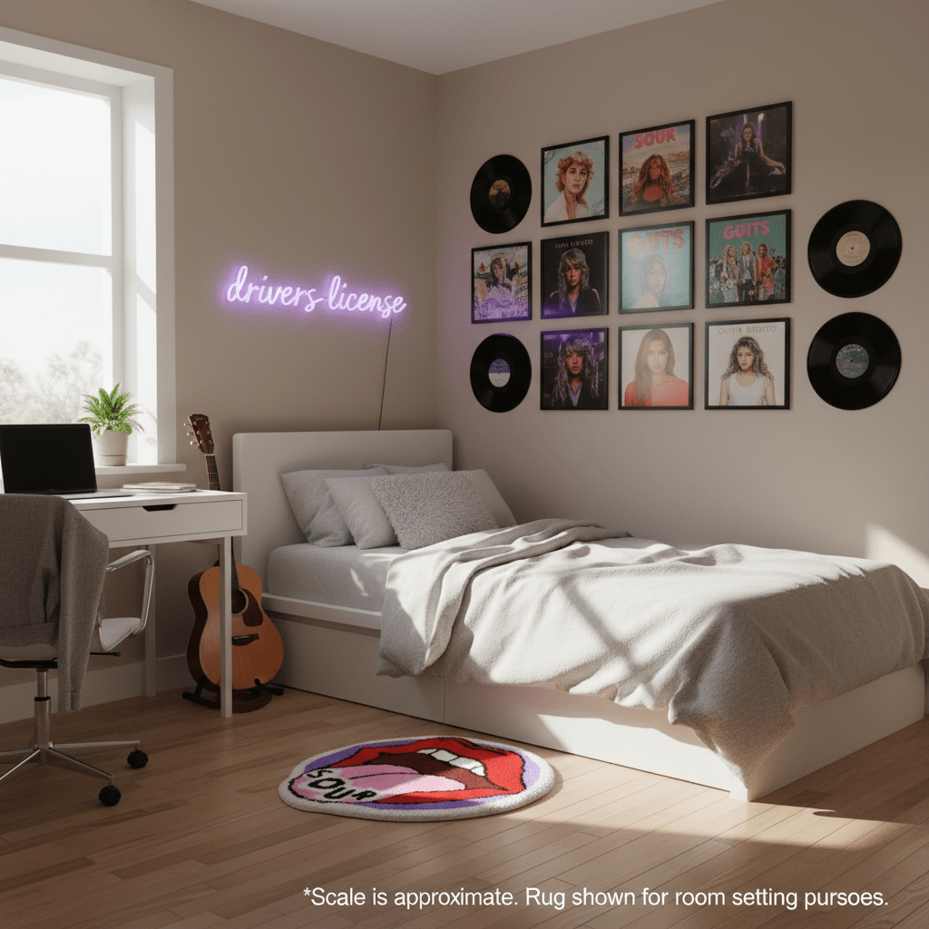 Olivia Rodrigo 'Sour' Rug - Lyxoraa